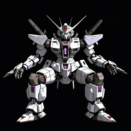 Prompt: Sci-fi Gundam mecha