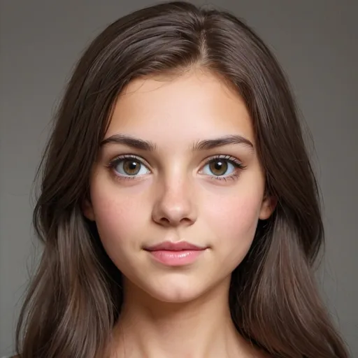 Prompt: Create a pretty brunette 5'5 16 year old girl 