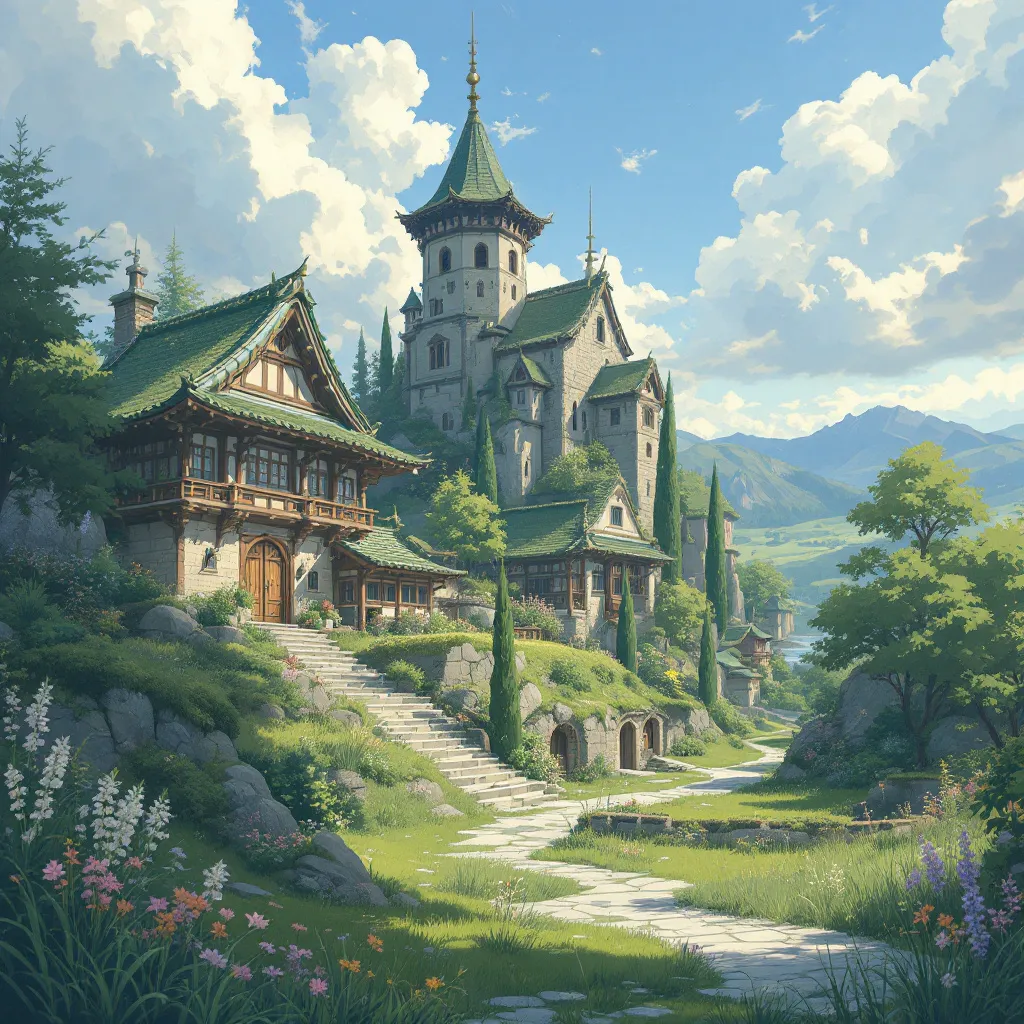 Prompt: la imagen transformala a estudio ghibli