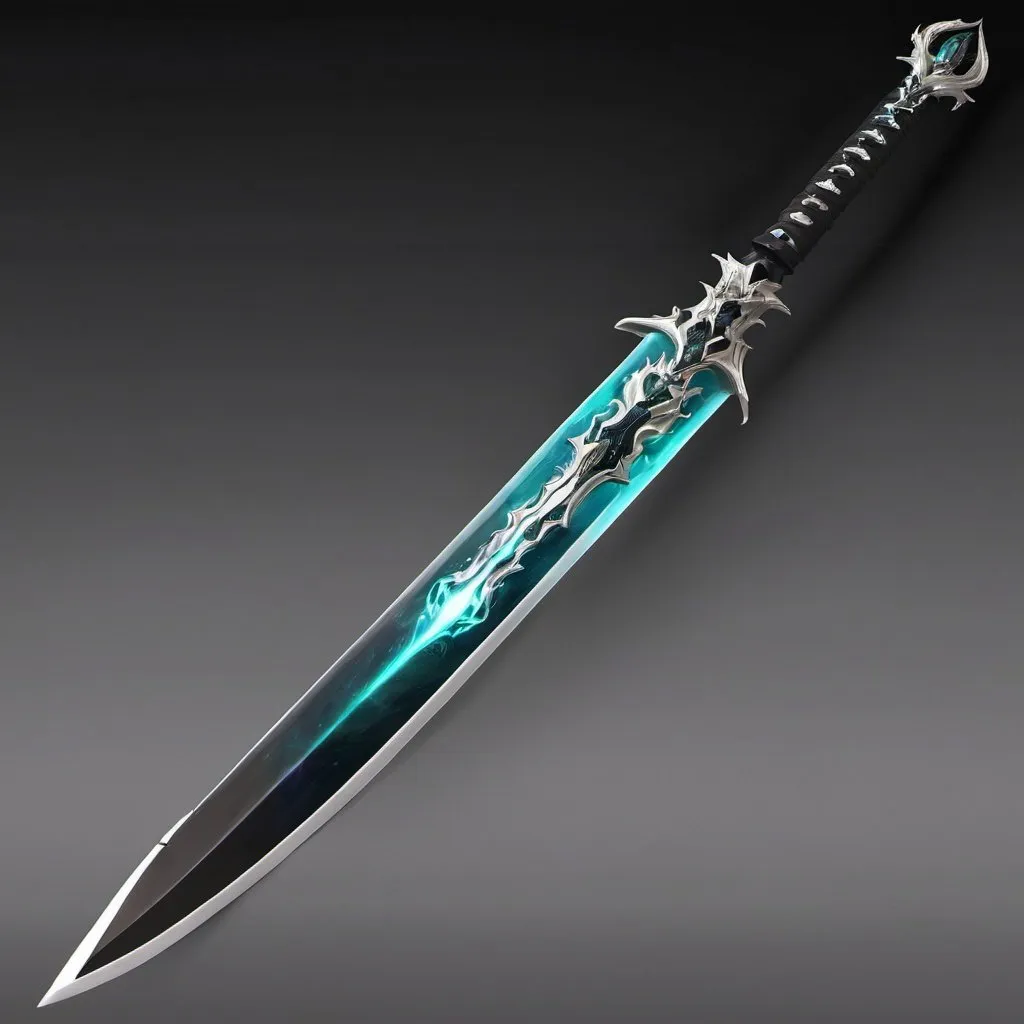 Prompt: longsword of the wolf lords, magic sword, fantasy, zanpakuto