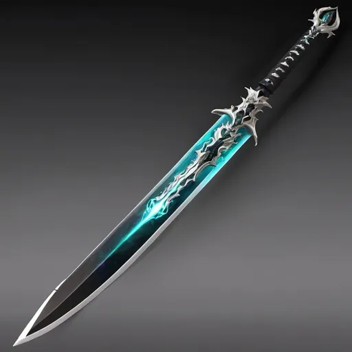 Prompt: longsword of the wolf lords, magic sword, fantasy, zanpakuto