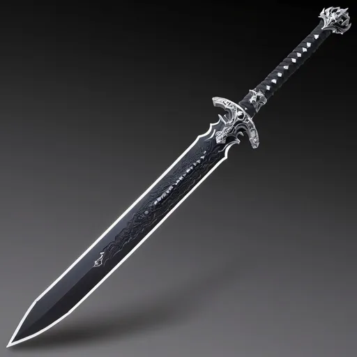 Prompt: longsword of the wolf lords, magic sword, fantasy, zanpakuto