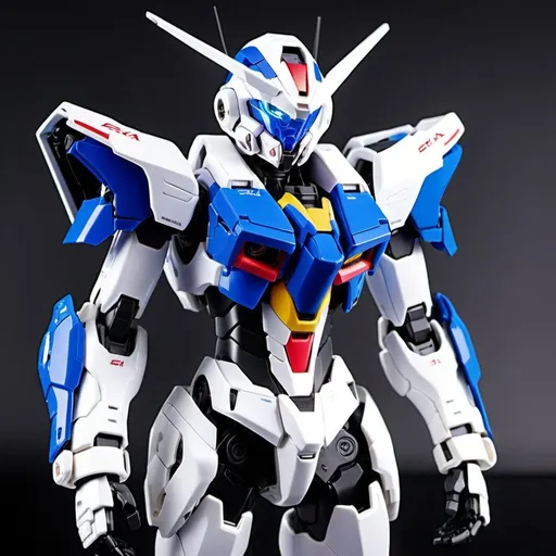 Prompt: Gundam Exia inspired battle armor