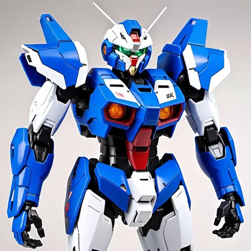 Prompt: Gundam Exia inspired plate battle armor
