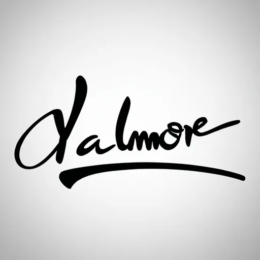 Prompt: Design an image of a really cool signature for the name Yalmore. Make it look like the signature a celebrity would use when signing autographs