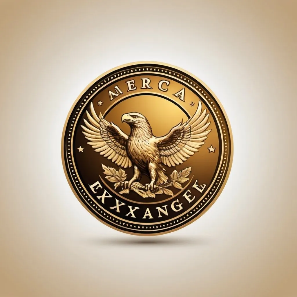 Prompt: Logo for a company the Trades Gold Coins called American Gold Exchange