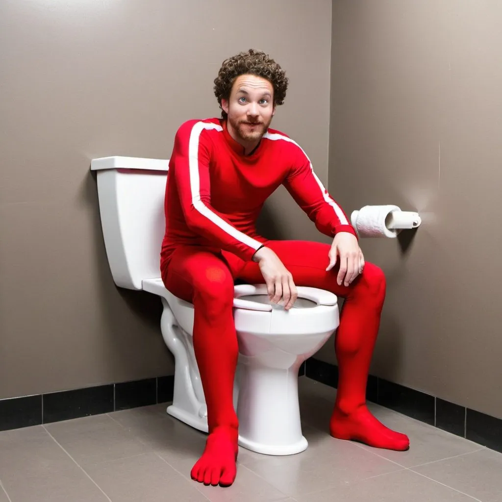 Prompt: adin ross as skibidi toilet