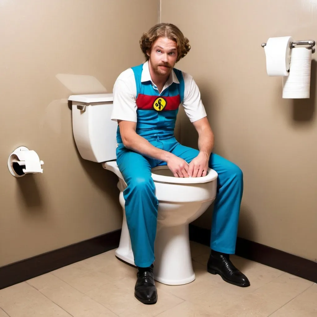 Prompt: adin ross as skibidi toilet