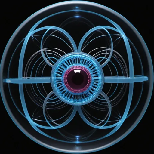 Prompt: Create using tresseract motion  in magneton  molecular wheel in  hologram 