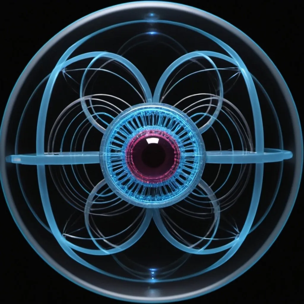 Prompt: Create using tresseract motion  in magneton  molecular wheel in  hologram 