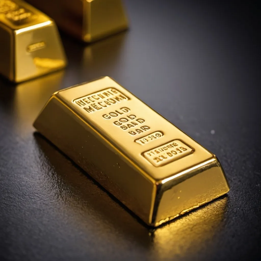 Prompt: Gold bar meltdown  to create gold jewellery 24k pure gold then use 3d printing  mechine 