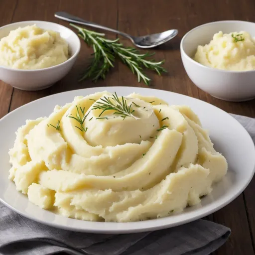 Prompt: creamy mashed potatoes