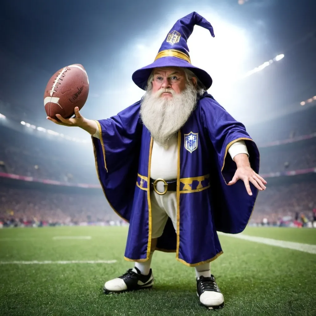 Prompt: Football wizard
