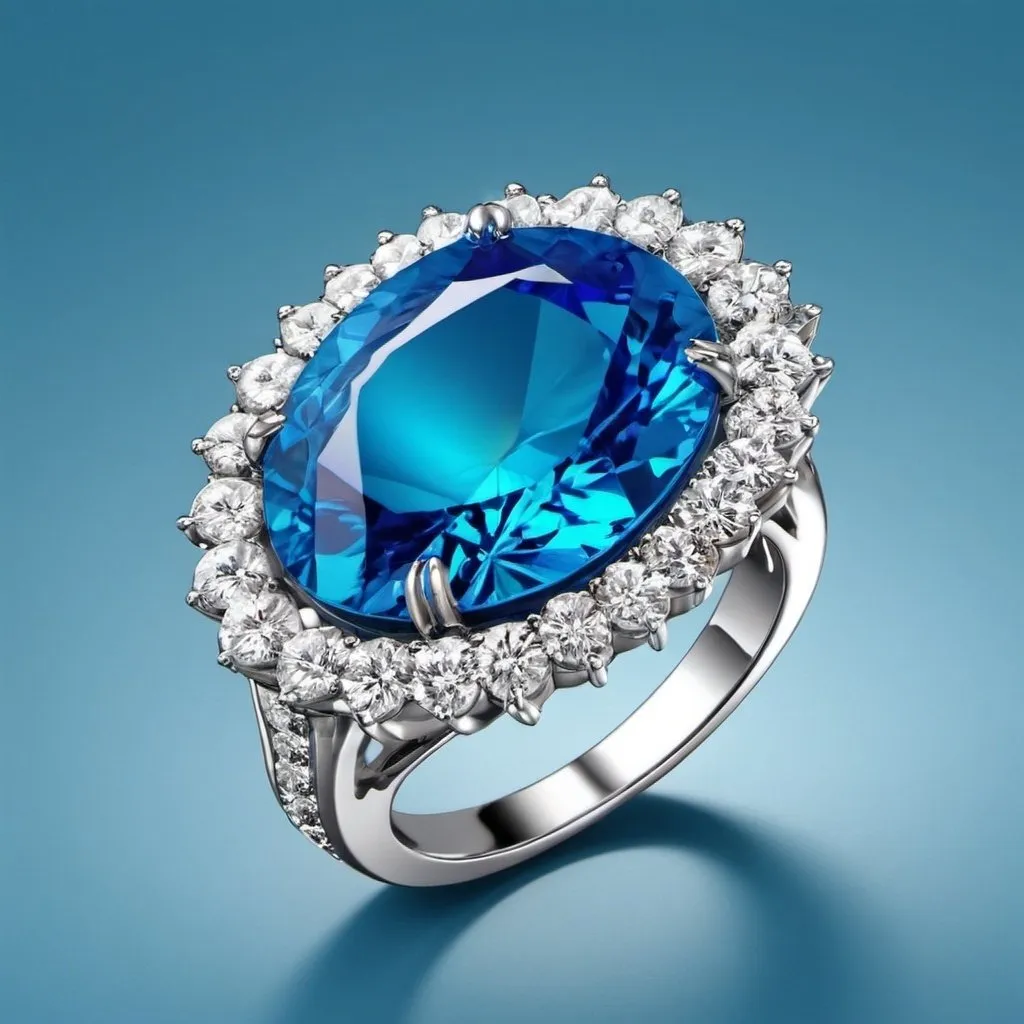 Prompt: creat color  background unique for jewelery moissanote website my website his princioal color a blue and waite