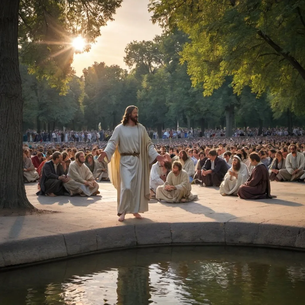 Prompt: Jesus te está esperando en el retiro de Emaus