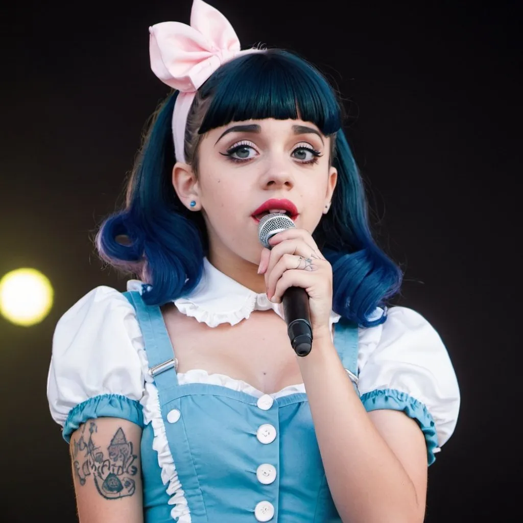 Prompt: Melanie Martinez   concert 


