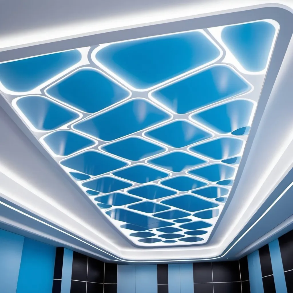 Prompt: futuristic ceiling panels 