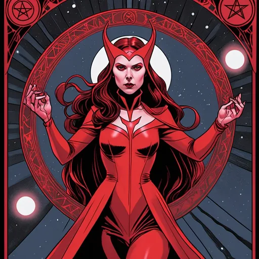 Prompt: Scarlet Witch tarot
