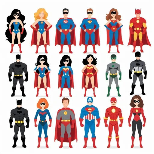 Prompt: Put each of this super heroes in different files