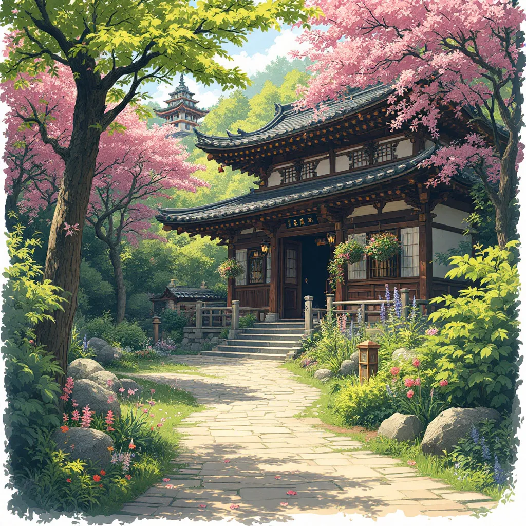 Prompt: Please convert the image into ghibli  studio without changing the background 