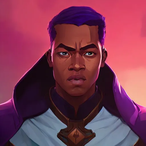 Prompt: Create an a jonathan majors as kang the conqueror portrait in arcane art style