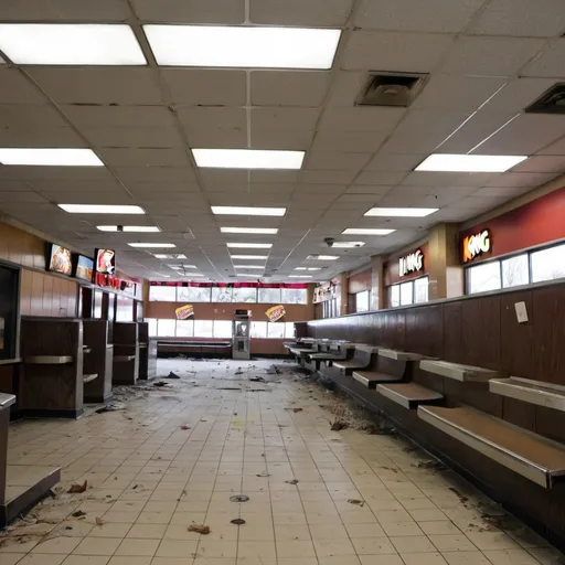 Prompt: Abandoned Burger King
