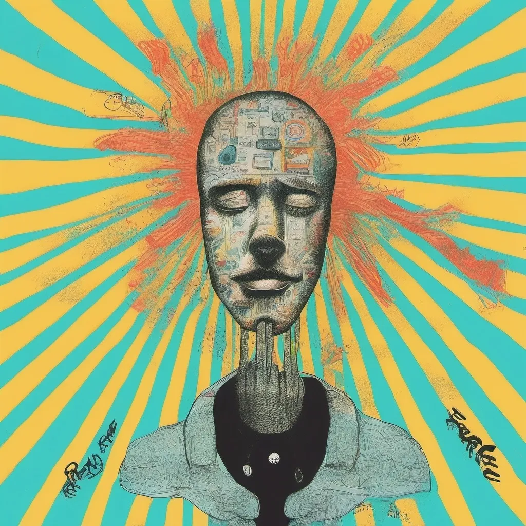 Prompt: Upside down man in a retro version with light coming out of him, with the quote written on the image "be the energy you want to attract."
