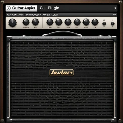 Prompt: A guitar amp gui plugin