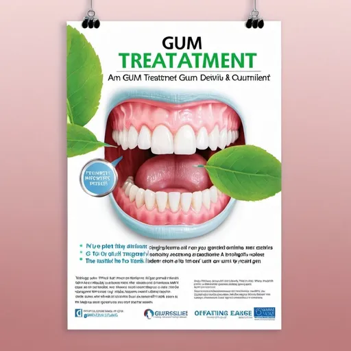 Prompt: Gum treatment poster