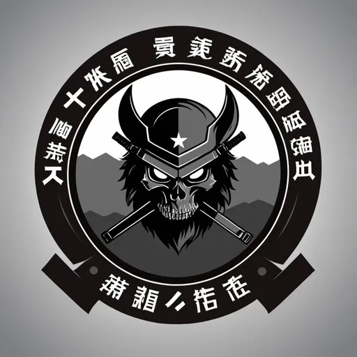 Prompt: 我開了一間生存遊戲AIRSOFT的店，名字叫做地獄貓，請幫我製作相關LOGO