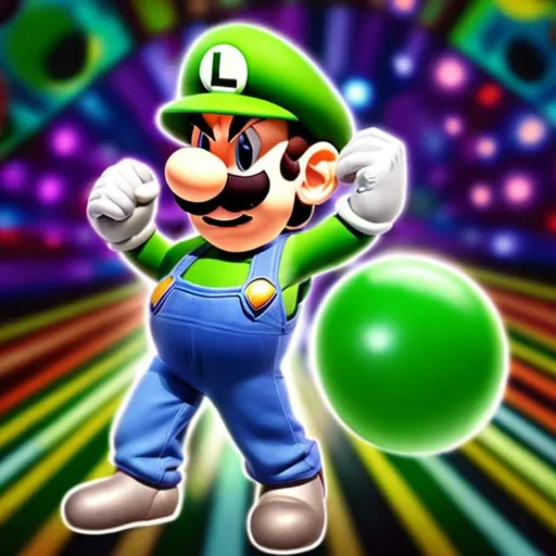 Prompt: Luigi disco