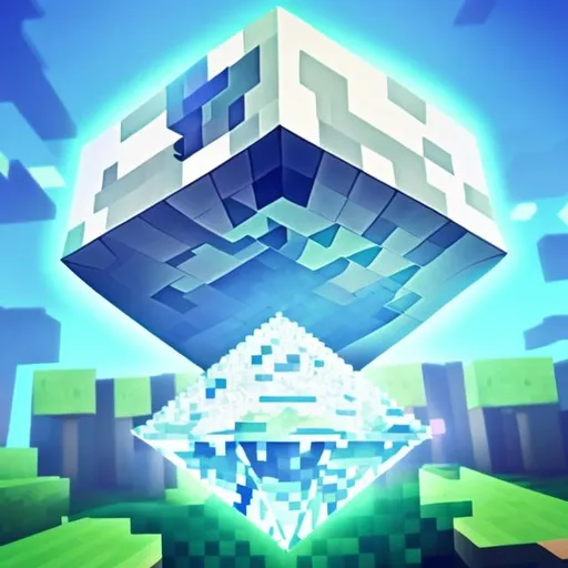 Prompt: Minecraft diamond