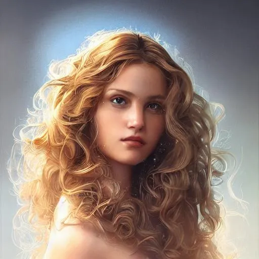 Prompt: Portrait of Aphrodite with wavy hair and with cute face, heart background, perfect composition, hyperrealistic, super detailed, 8k, high quality, trending art, trending on artstation, sharp focus, studio photo, intricate details, highly detailed, by greg rutkowski