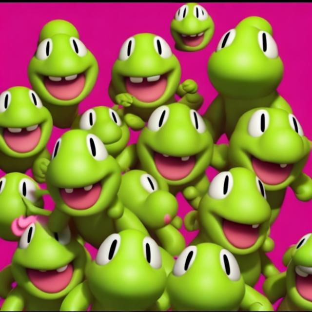 Prompt: 47 Yoshis