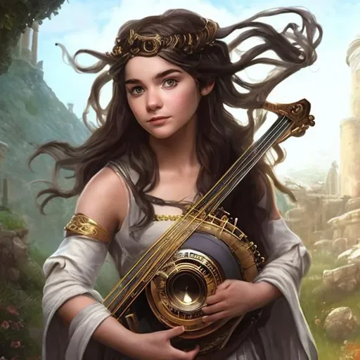 Prompt: Bard Daughter of Athena