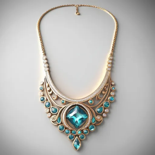 Prompt: Design a jewellery necklace it should look like it’s designed in a app