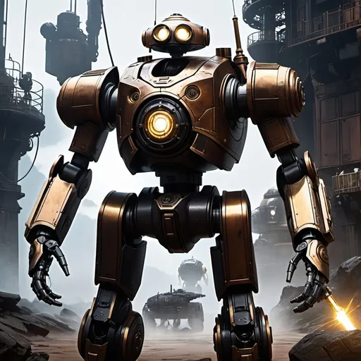 Prompt: anime UHD splash art, highres, steampunk.

Axiom-41, the Repurposed Enforcer
Origin: Axiom-41 wasn't born, they were assembled. A decommissioned Enforcer droid, model KX-13. They carry a grappling hook, a makeshift shield, or even a blade. 