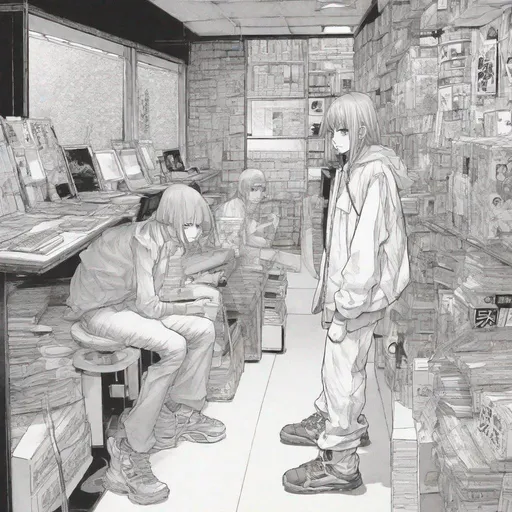 Prompt: 2000s manga art
