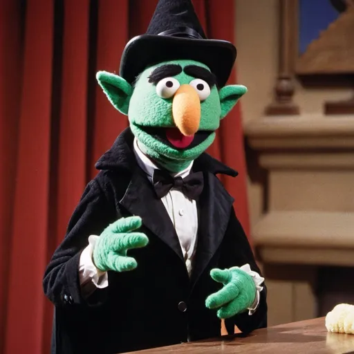 Prompt: The Count from Sesame Street