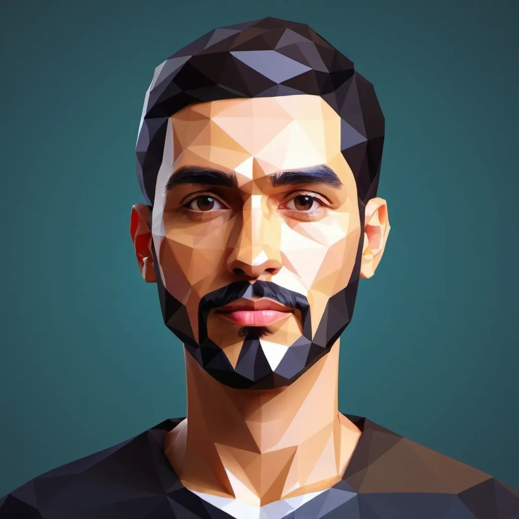 Prompt: Low Poly portrait