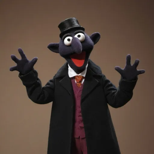 Prompt: The Count, a cute looking muppet from Sesame Street.