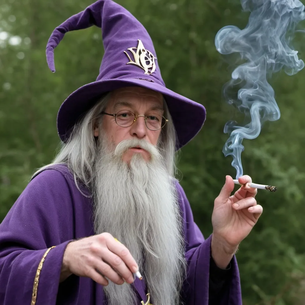 Prompt: wizard smokin on that good stuff