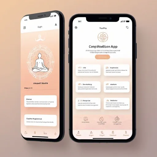 Prompt: Design a meditation app