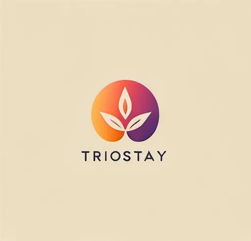 Prompt: Sleek, modern logo design for Triostay, professional, minimalist, clean lines, vibrant color palette, geometric shapes, high quality, detailed, digital illustration, branding, corporate identity