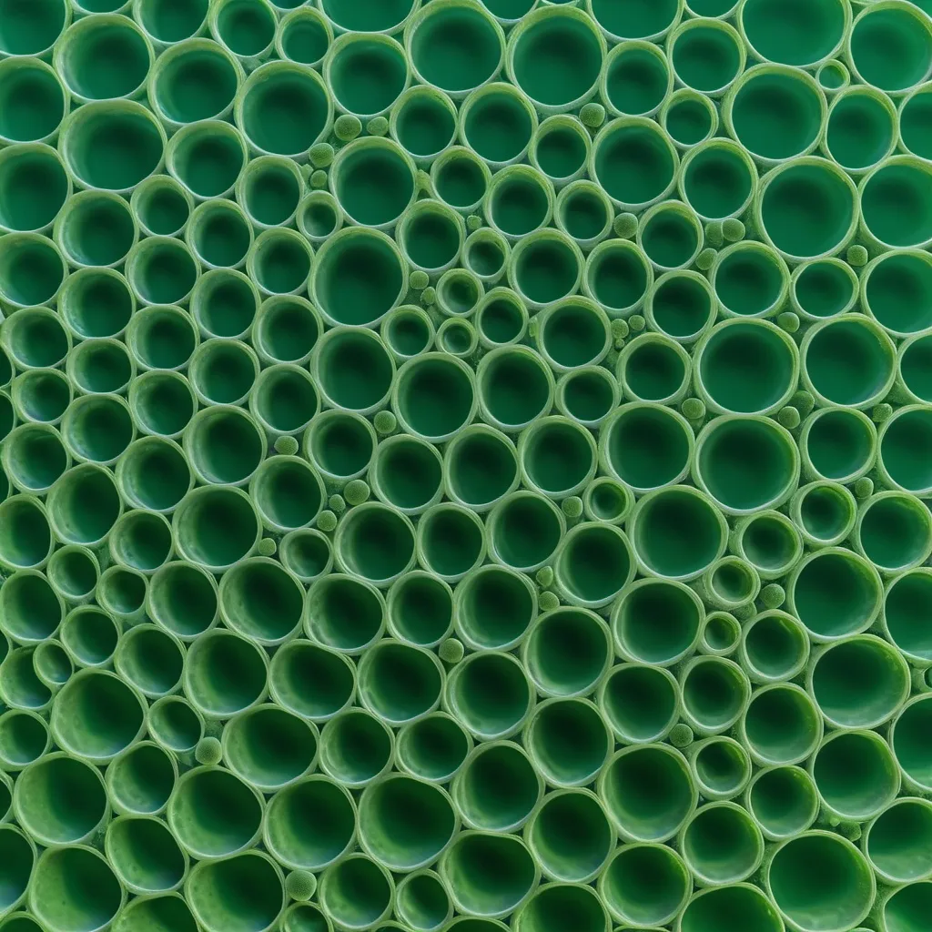 Prompt: microalgae cell structure with blank background
