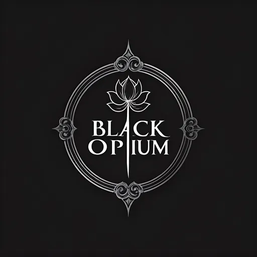 Prompt: A minimalist, dark and moody logo for a band called "Black Opium". The logo should feature the band name "Black Opium" in a stylized, almost gothic-inspired serif font. The logo should have a black and white color scheme, with perhaps some subtle shades of gray. The overall aesthetic should evoke a sense of mystery, danger and high-end sophistication. The layout and composition should be balanced and visually striking. Avoid any overly complex or cluttered elements.