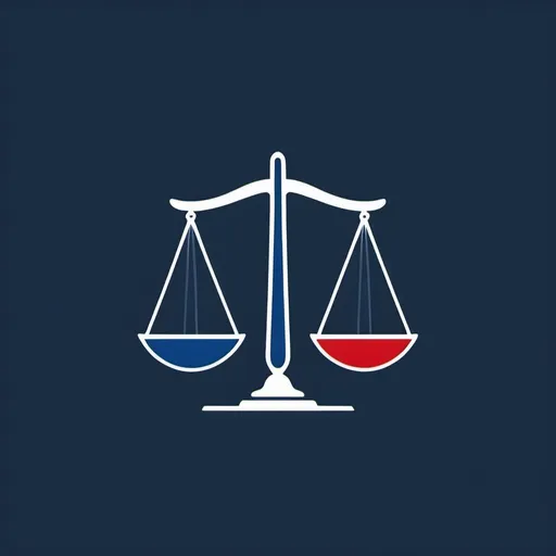 Prompt: Single line drawing of the scale of justice, red, white, and blue color scheme, minimalist logo design, high quality, professional, patriotic, symbolic, impactful, simple yet sophisticated, clean lines, crisp details, "national justice network", logo design, legal theme, clean and modern, powerful visual impact, balanced composition, bold and striking, professional graphic design