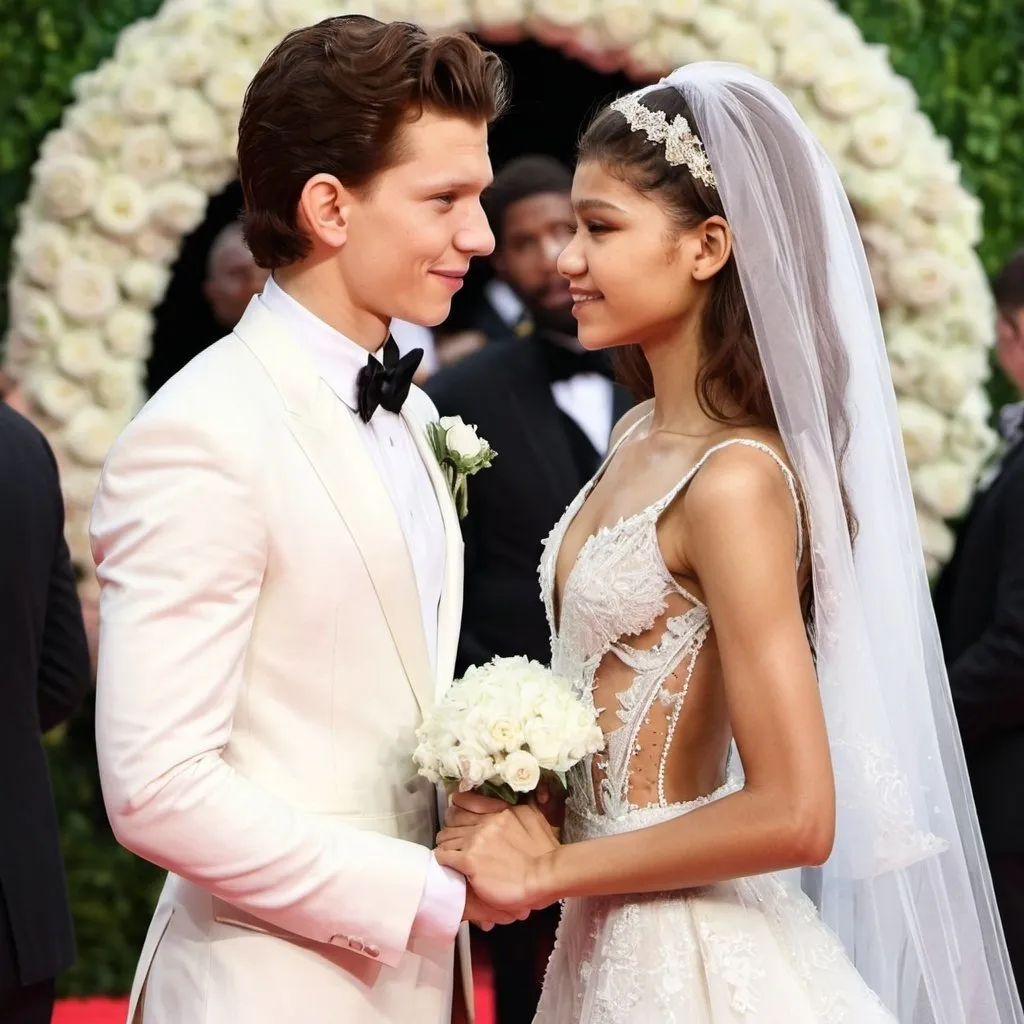 Prompt: TOM HOLLAND MARRYING ZENDAYA