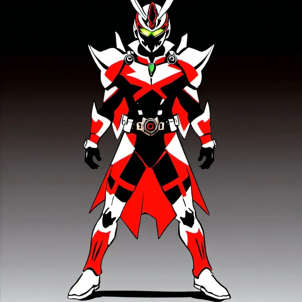 Prompt: Sci-fi Kamen rider soldier 