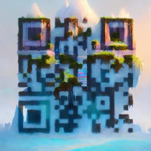 Prompt: hyper realistic oil painting of frozen little island planet with waterfall, rising in the air, highly detailed, digital painting, artstation, concept art, sharp focus, art by leon wyczołkowski